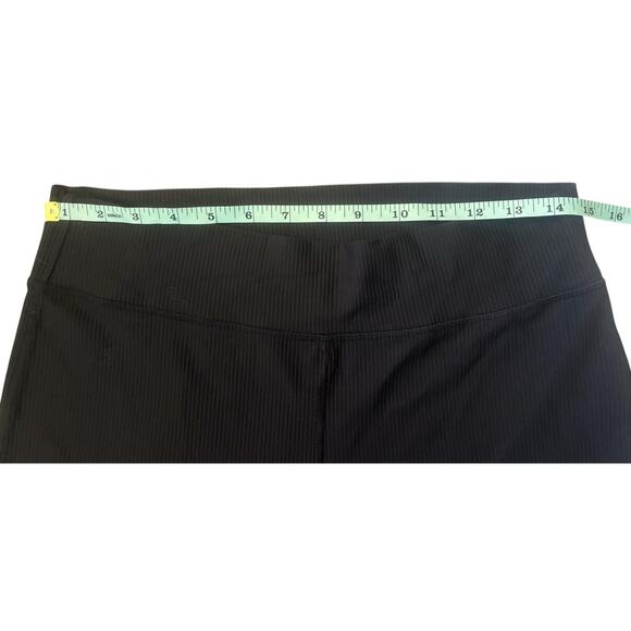 Old Navy Powersoft Go-Dry Black Ribbed Wide-Leg Leggings Womens Size L - Picture 5 of 7